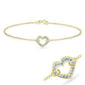 Heart Shape with Ferrido Bracelet BRS-175-GP